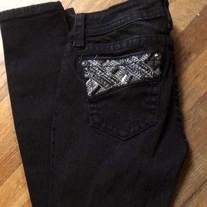 MISS ME BLACK SKINNY